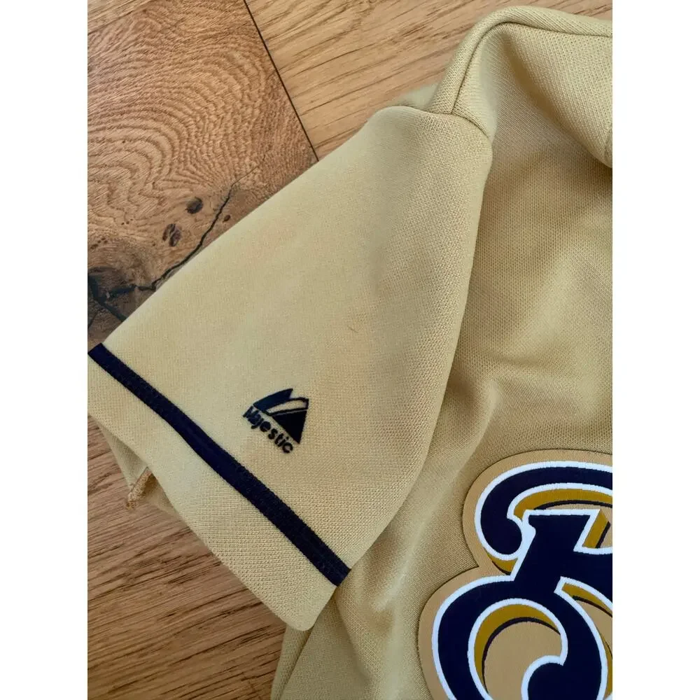 Ryan Braun Milwaukee Brewers Kids Medium Throwback Majestic Baseball Jersey